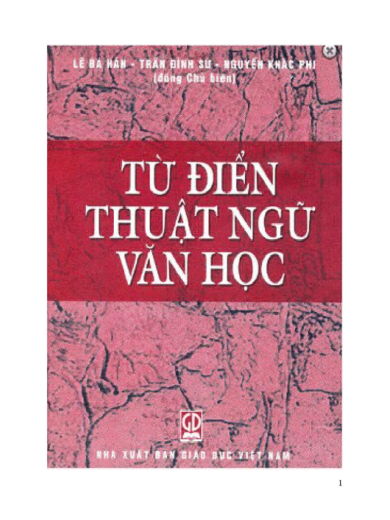 Từ Điển Thuật Ngữ Văn Học PDF