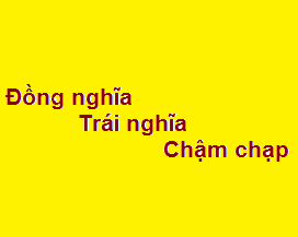 Từ Đồng Nghĩa Với Chậm Chạp