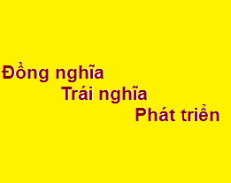 Từ Đồng Nghĩa Với Phát Triển