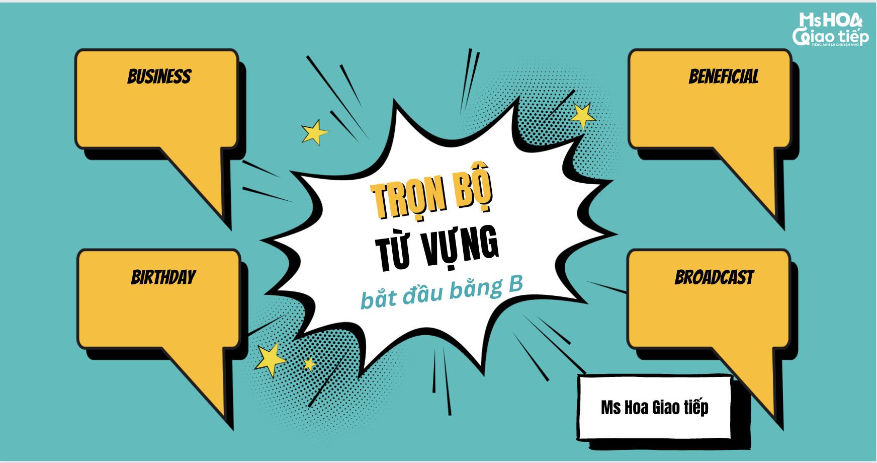 Năm từ năm chữ cái bắt đầu bằng chữ B