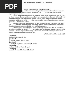 500 Bài Đọc Hiểu Cô Trang Anh PDF: Tải Miễn Phí & Hướng Dẫn Sử Dụng Gallery 2