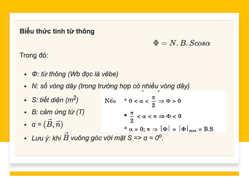 Đơn vị của từ thông là gì?