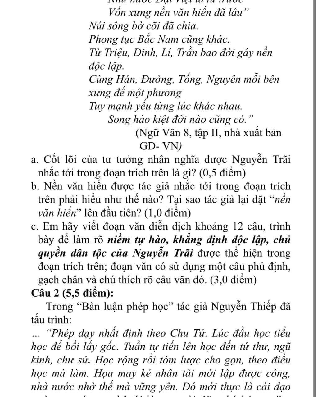 Triệu Đinh Lý Trần Bao Đời Gây Nền Độc Lập
