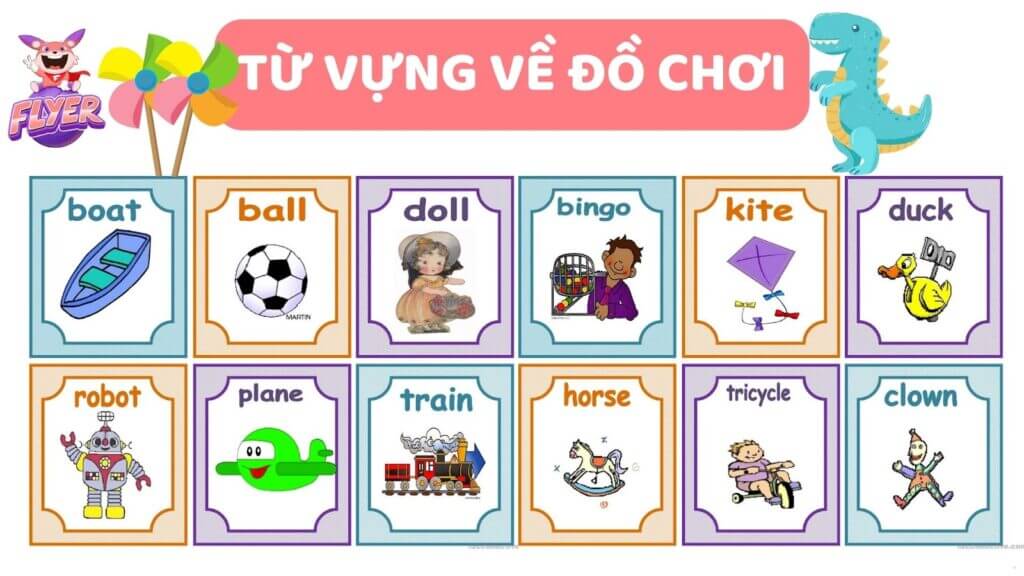 Đồ chơi tiếng Anh đọc là gì? Gallery 2