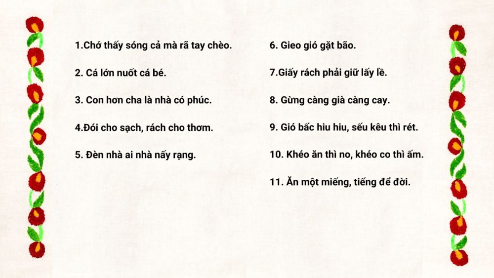 Tục Ngữ Ngắn Hay Và Ý Nghĩa