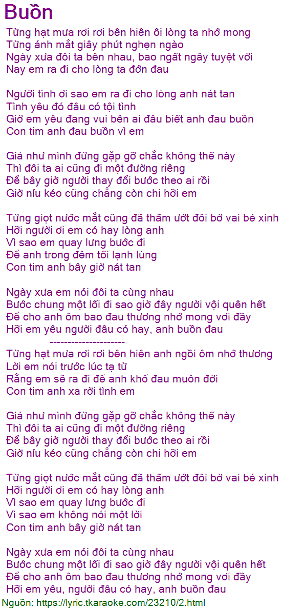 Từng Giọt Nước Mắt Cũng Đã Thấm Ướt