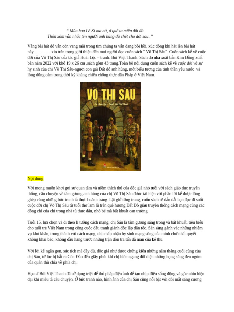 Câu chuyện về nữ anh hùng Võ Thị Sáu - Huyền thoại bất tử của dân tộc Gallery 1