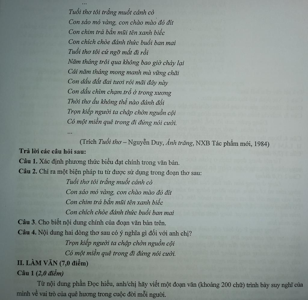 Tuổi Thơ Tôi Trắng Muốt Cánh Cò