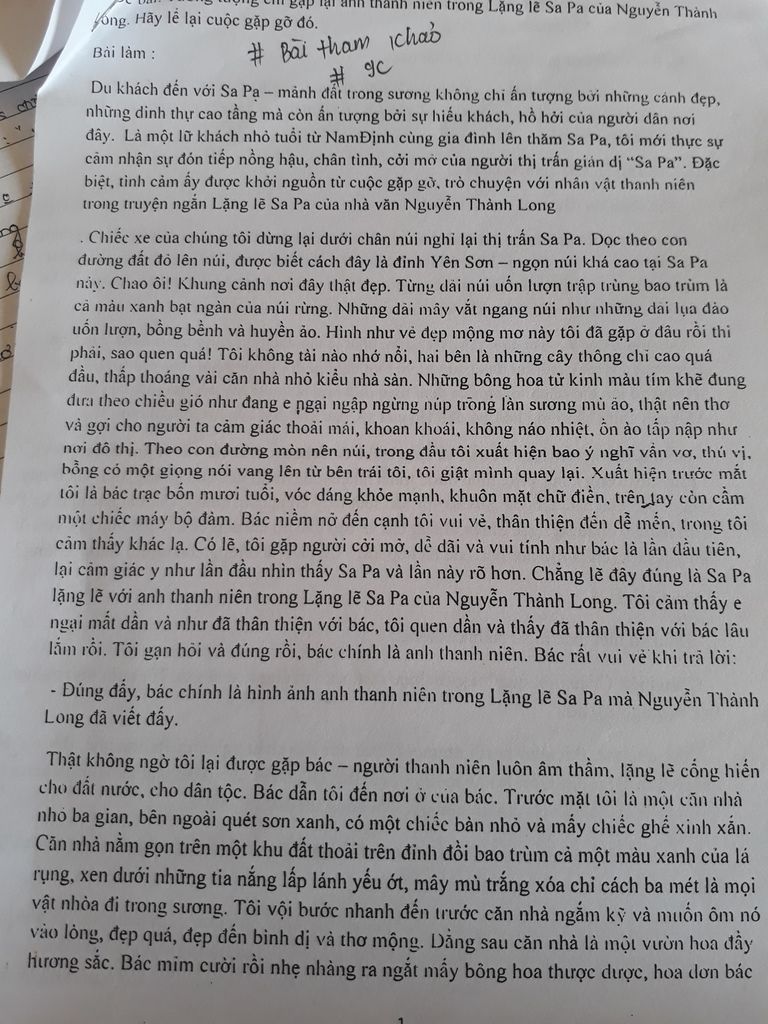 Tưởng tượng cuộc gặp gỡ với anh thanh niên