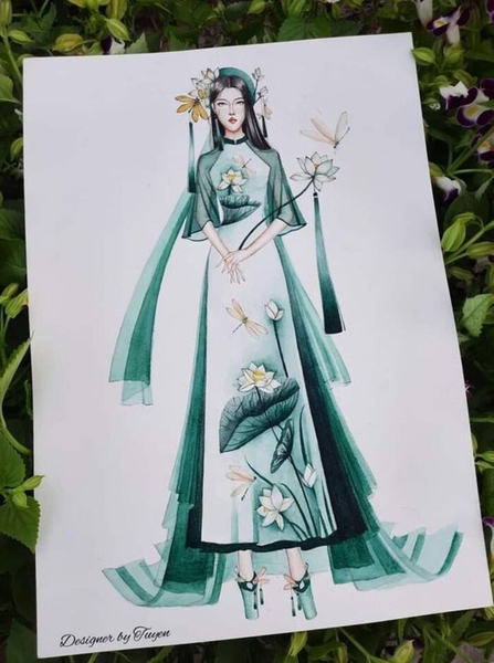 Mẫu Áo Dài Vẽ Đẹp Gallery 1