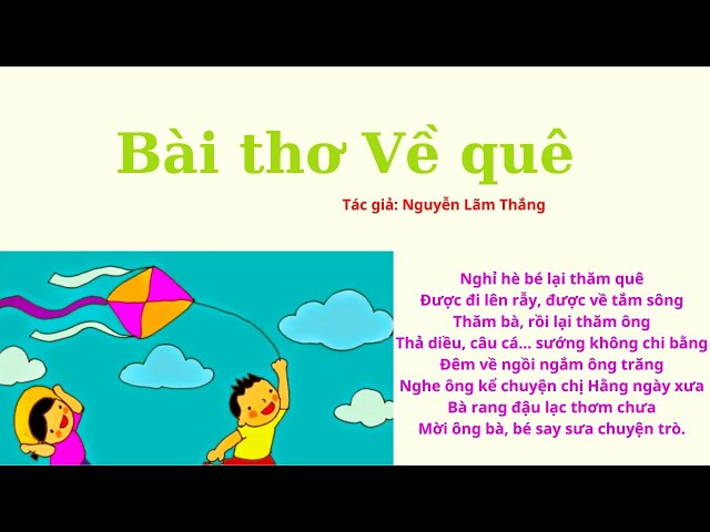 Những Bài Thơ Hay Về Quê Hương Và Tác Giả Gallery 1