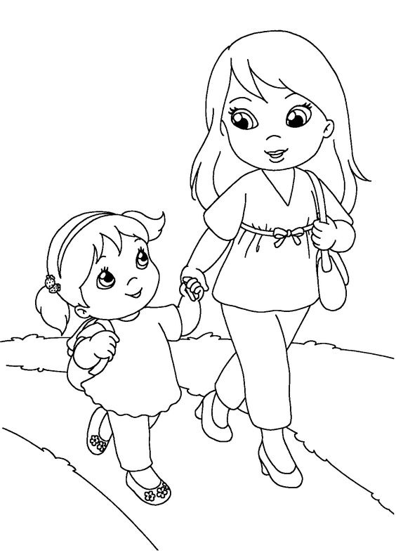 Tranh Tô Màu Mẹ và Bé Gallery 2