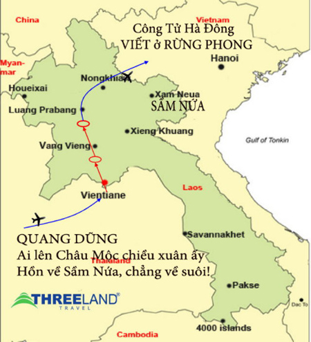 Sơ đồ hành trình Tây Tiến Gallery 1