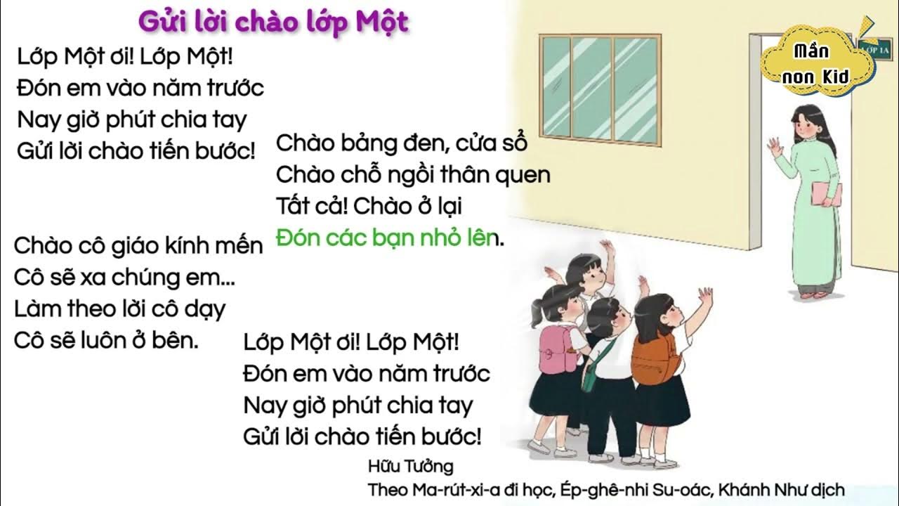 Bài Thơ Chào Lớp 1 Hay Và Ý Nghĩa Gallery 1