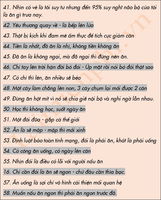 Status Hay Về Ăn Uống: Những Câu Nói Chân Thật Về Niềm Vui Của Việc Thưởng Thức Ẩm Thực Gallery 1