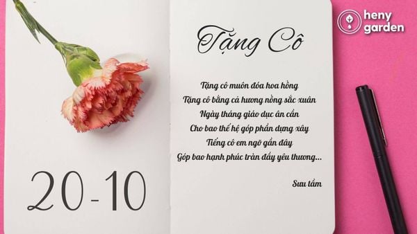 Thơ 20/10 tặng cô giáo yêu quý Gallery 1