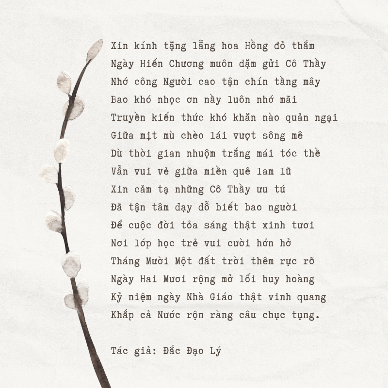 Viết Thơ 20 Tháng 11 Gallery 1