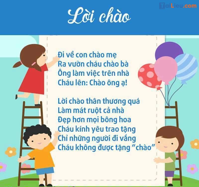 Thơ Mầm Non 4 Tuổi Hay Và Ý Nghĩa Gallery 2