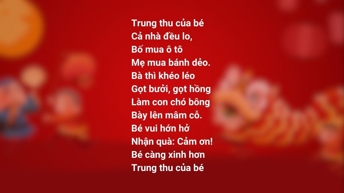 Thơ Trung Thu Của Bé: Tuyển tập thơ hay và ý nghĩa nhất Gallery 1