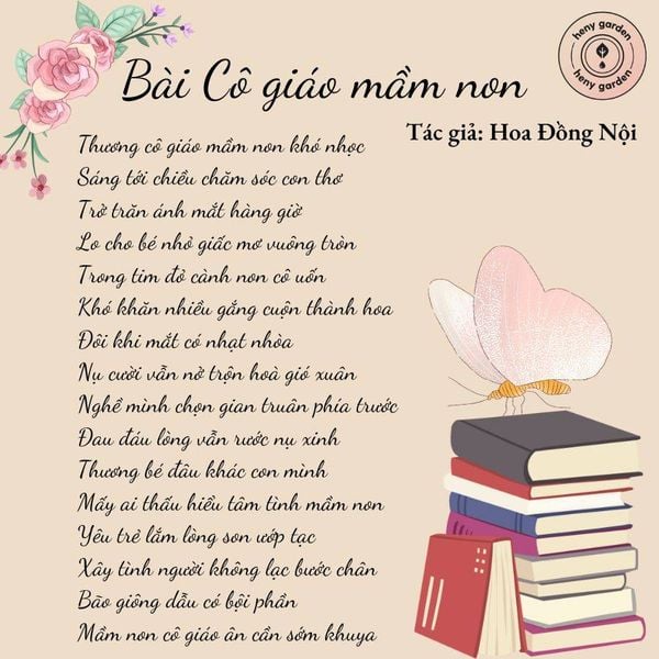 Thơ về Cô Giáo Mầm Non Ngắn Gallery 1