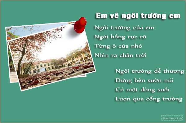 Thơ về Mái Trường Tiểu Học Gallery 1