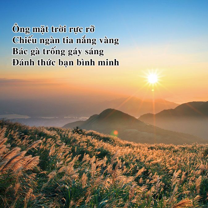 Những Câu Thơ Hay Về Mặt Trời Rực Rỡ Gallery 1