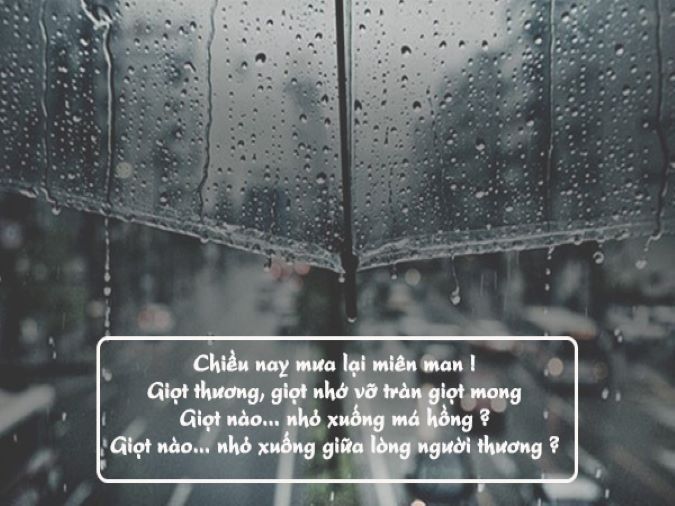 Thơ về mưa 2 câu hay và ý nghĩa Gallery 1