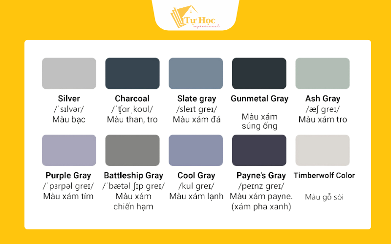 What is Gray in English? Gallery 1