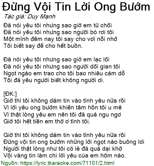 Đừng Tin Vào Lời Ong Bướm Gallery 1