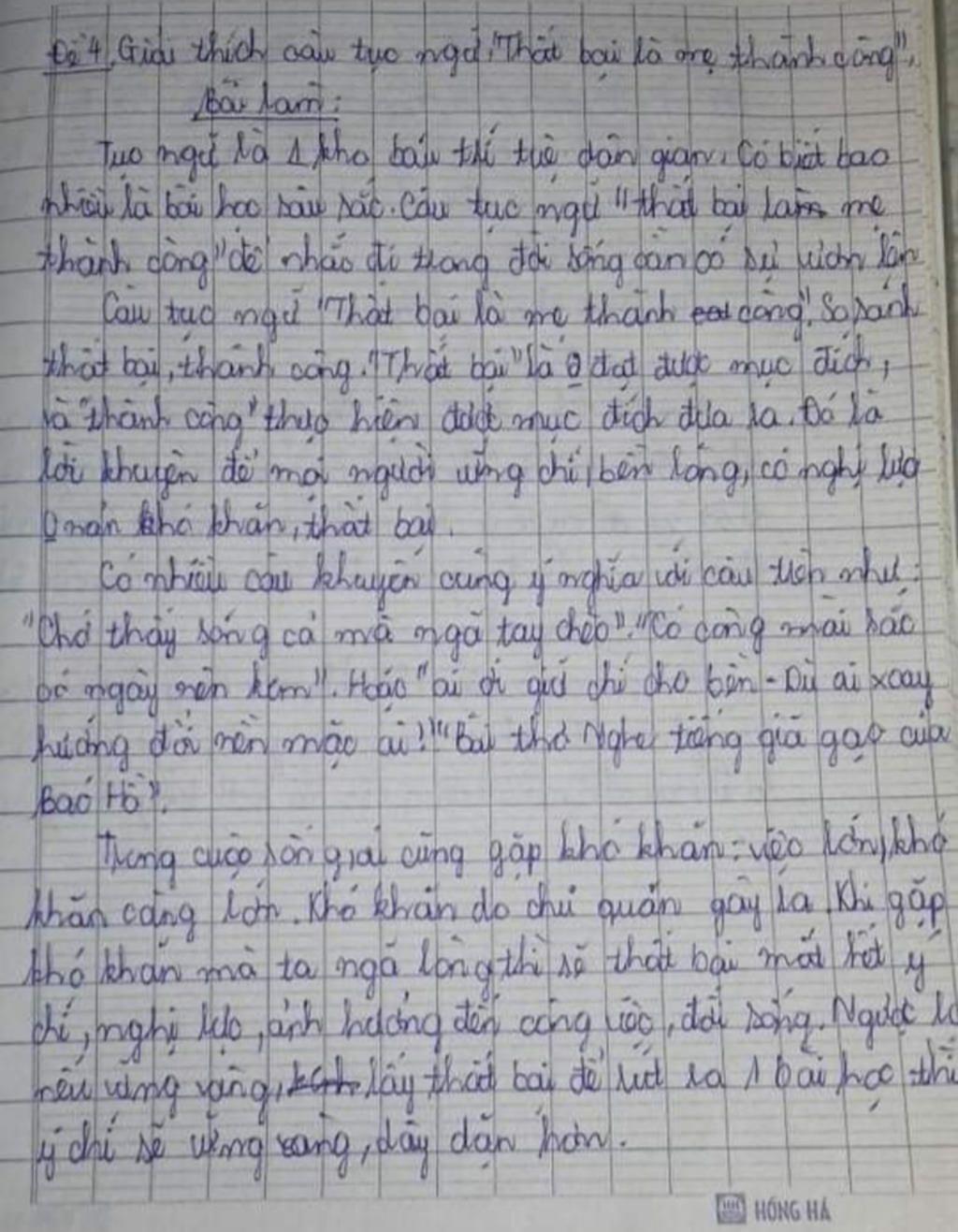 Suy nghĩ của em về câu tục ngữ "Thất bại là mẹ thành công" Gallery 2