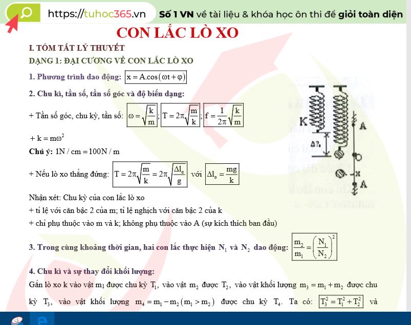 Con lắc lò xo: Công thức và ứng dụng Gallery 2