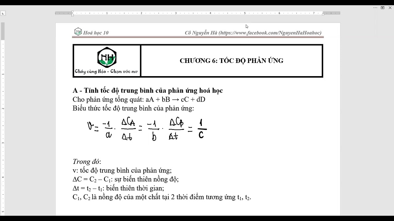 Công thức Tốc Độ Trung Bình Gallery 2
