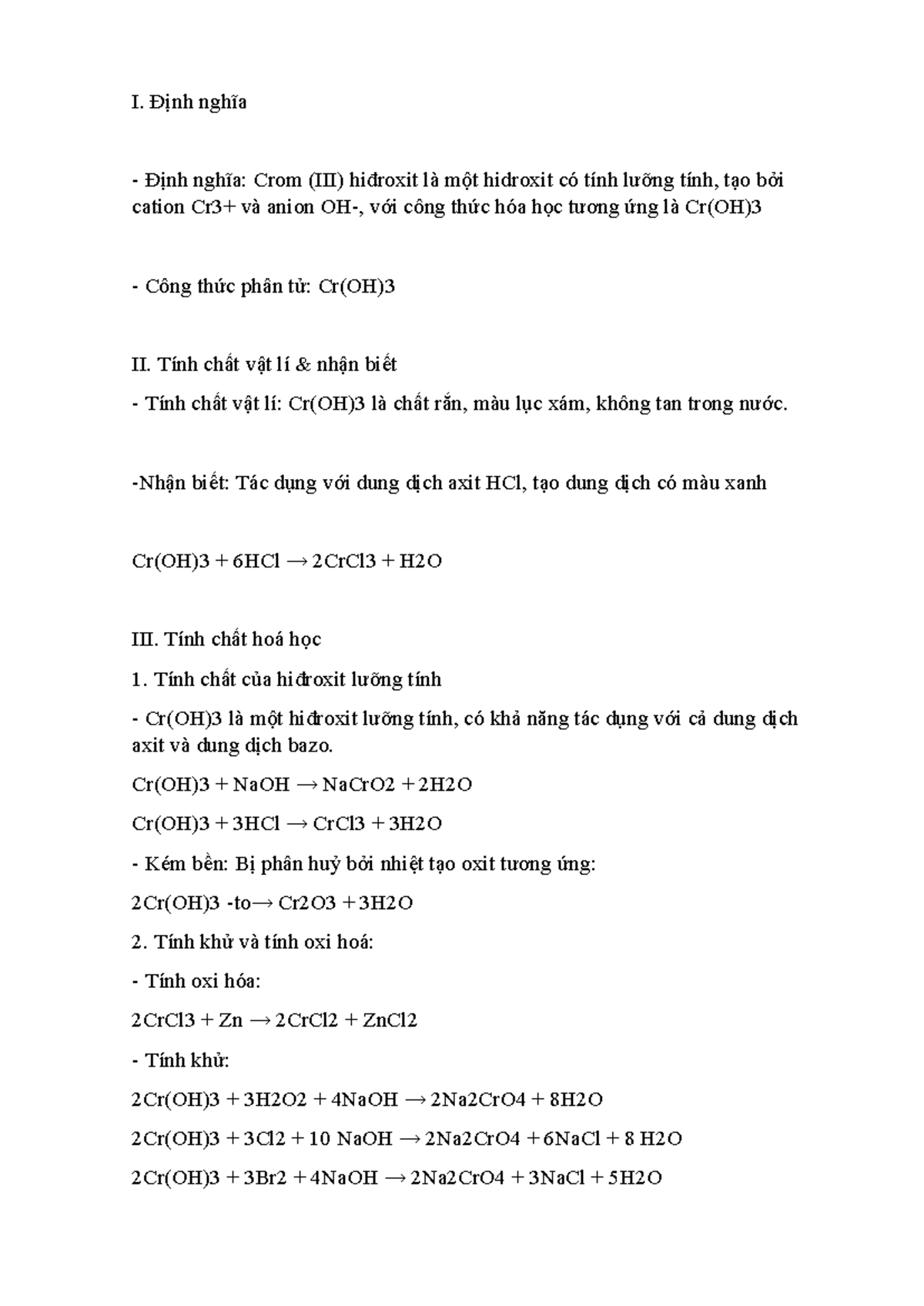 Cr(OH)3 có lưỡng tính không? Gallery 2