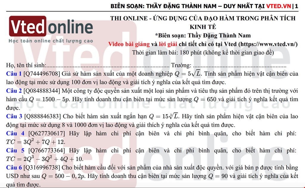 Công Thức Và Ví Dụ Về Đạo Hàm Của Tích Hai Hàm Số Gallery 2