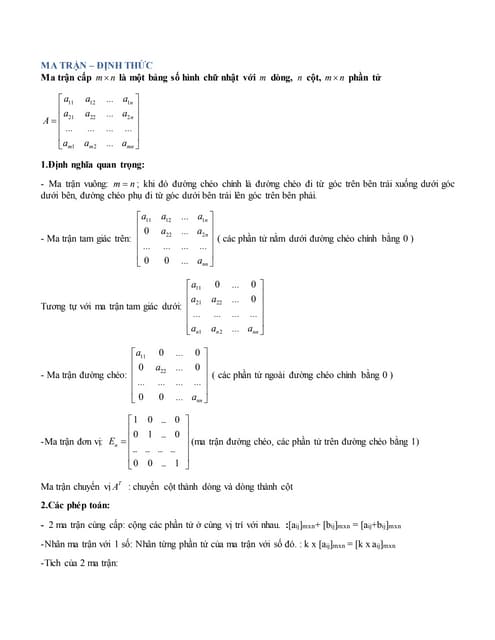 Det trong ma trận là gì? Gallery 2