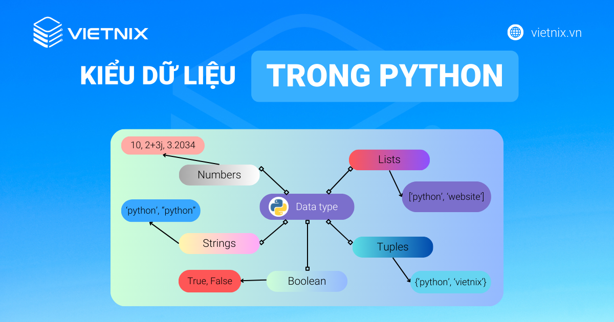 Lệnh nào dùng để nhận biết kiểu dữ liệu của biến trong Python? Gallery 2