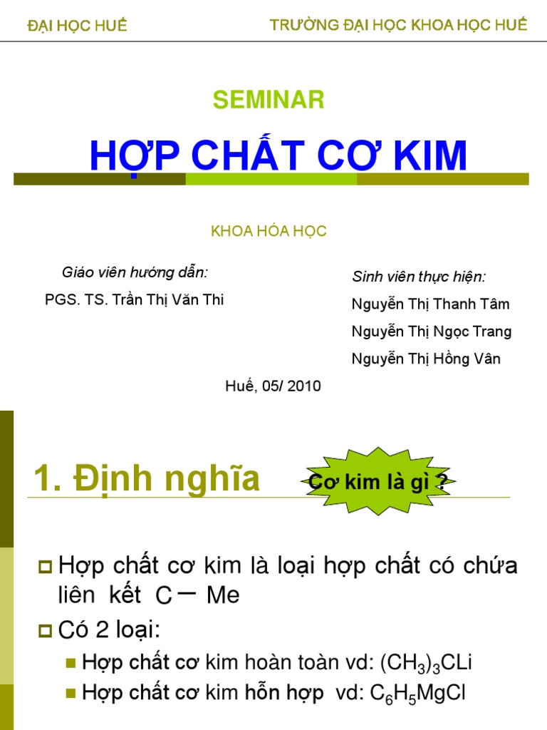 Hợp chất cơ kim là gì? Gallery 2