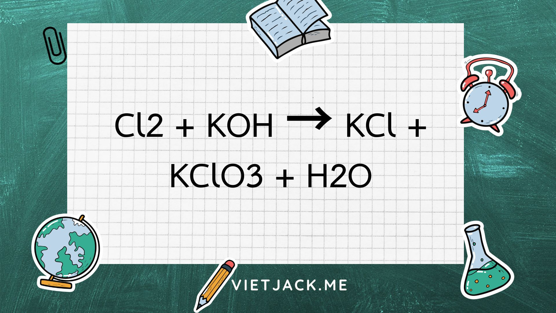 Phản ứng Cl2 + KOH → KCl + KClO3 + H2O Gallery 2