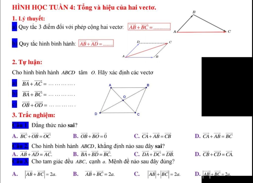 Quy tắc hình bình hành vecto Gallery 2