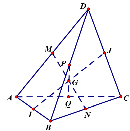 Tứ diện ABCD có trọng tâm G Gallery 2