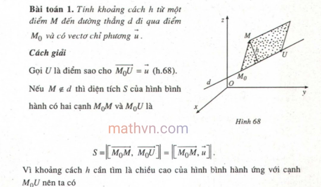 Công thức tính khoảng cách từ một điểm đến mặt phẳng Gallery 2