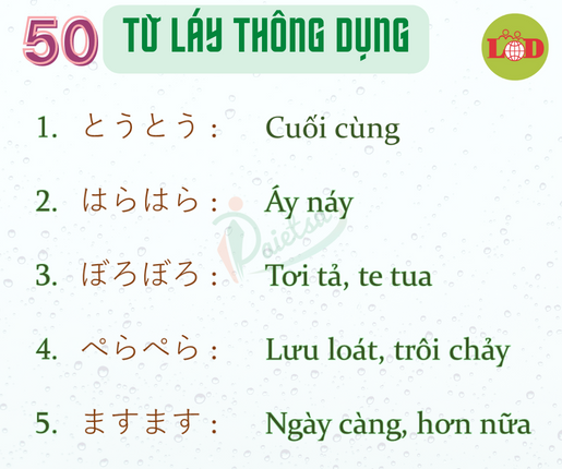 Từ Láy Tiếng Nhật: Khám Phá Vẻ Đẹp Ngôn Ngữ Nhật Bản Gallery 2