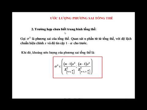 Ước lượng phương sai