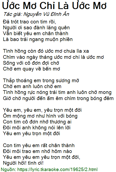 Ước mơ chỉ là mơ ước?