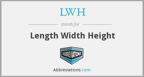 What is the English for Length, Width, and Height? Gallery 2