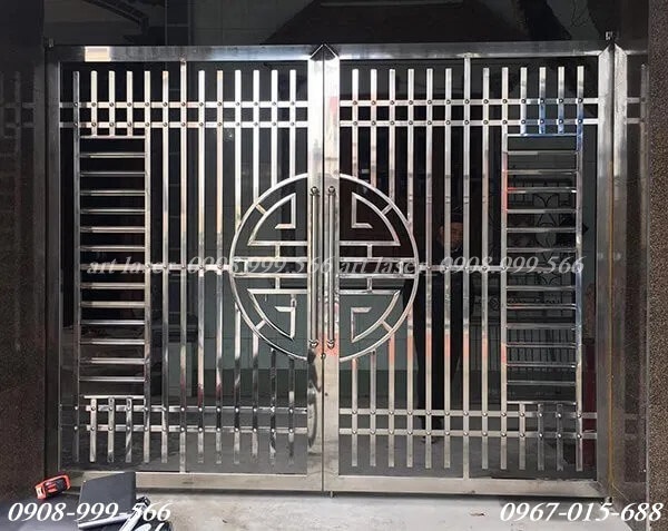 Mẫu Cổng 2 Cánh Inox Đẹp Gallery 2