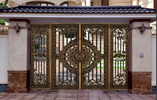 Mẫu Cổng Nhôm Đúc 4 Cánh Đẹp, Sang Trọng và Bền Bỉ Gallery 1