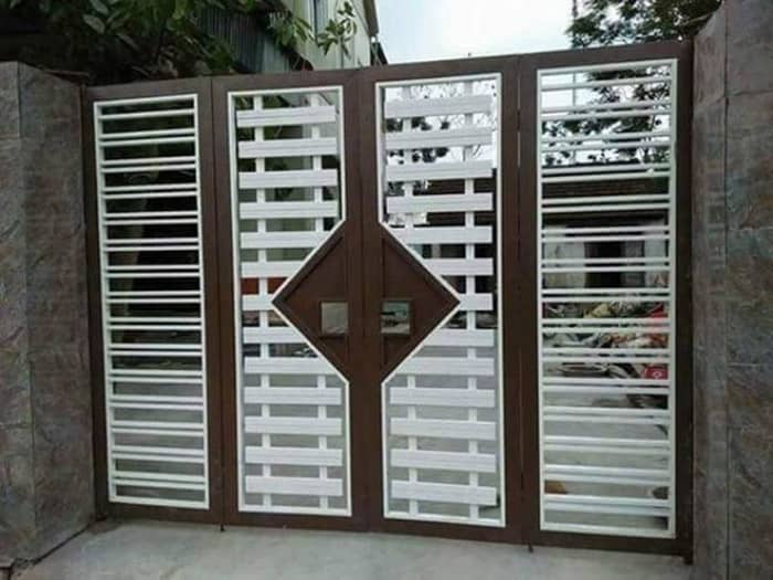 Mẫu Cửa Sắt 4 Cánh Sơn Tĩnh Điện Gallery 1