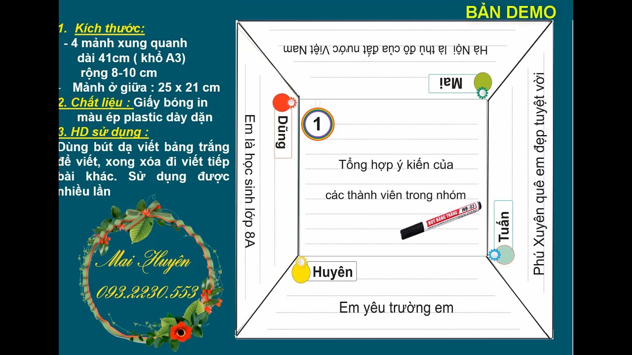 Kỹ thuật dạy học khăn trải bàn Gallery 2