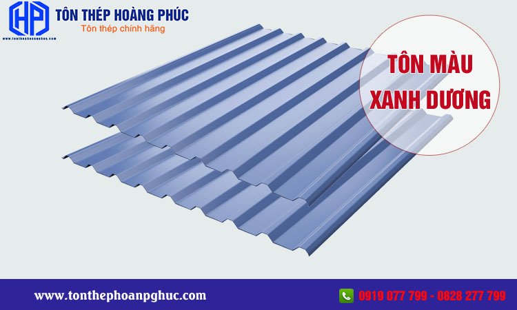 Tôn Phẳng Màu Xanh Gallery 2